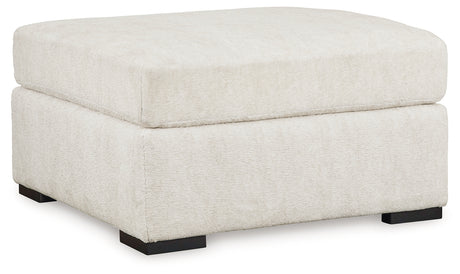 Chessington Ivory Oversized Accent Ottoman from Ashley - Luna Furniture