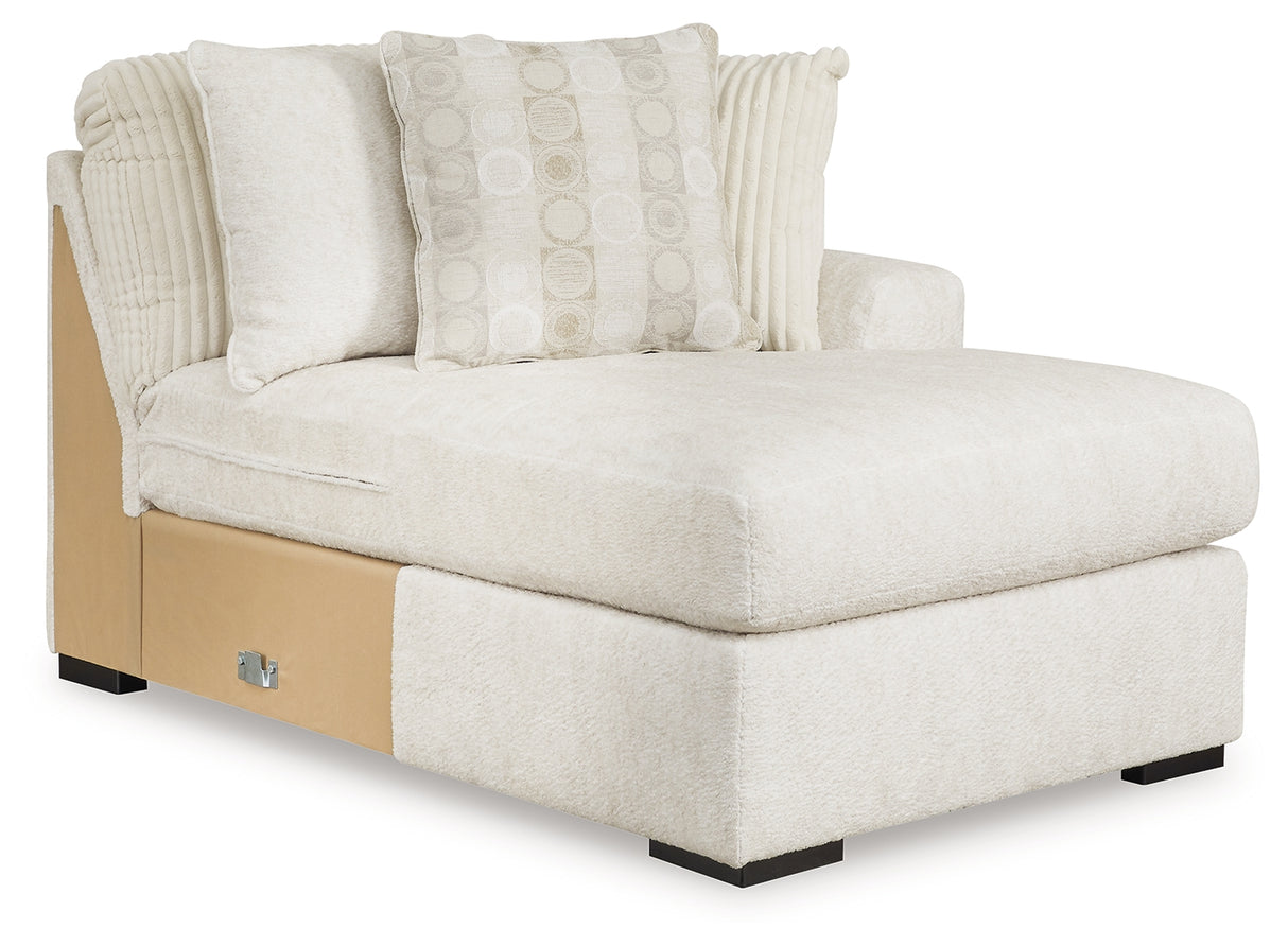 Chessington Ivory Right-Arm Facing Corner Chaise from Ashley - Luna Furniture