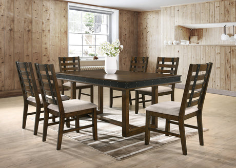 Chicago Dining Table + 6 Chair Set - Chicago - Luna Furniture