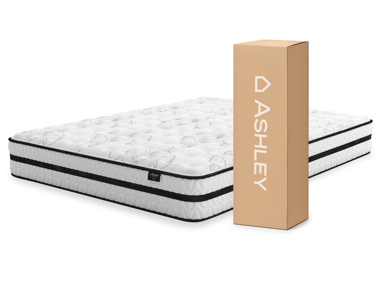 Chime 10 Inch Hybrid White California King Mattress in a Box from Ashley - Luna Furniture