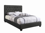 Chloe Tufted Upholstered Eastern King Bed Charcoal - 300529KE - Luna Furniture