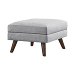 Churchill Ottoman with Tapered Legs Grey - 551303 - Luna Furniture