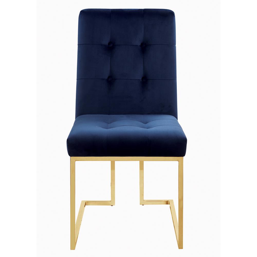 Cisco Tufted Back Side Chairs Ink Blue (Set of 2) - 192493 - Luna Furniture
