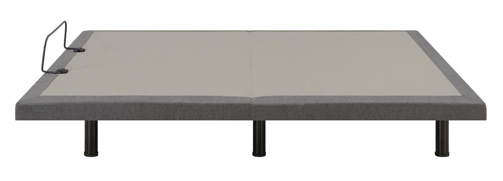 Clara Full Adjustable Bed Base Grey and Black - 350131F - Luna Furniture