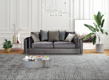 Clara Gray Velvet Sofa & Loveseat from Nova Furniture - Luna Furniture