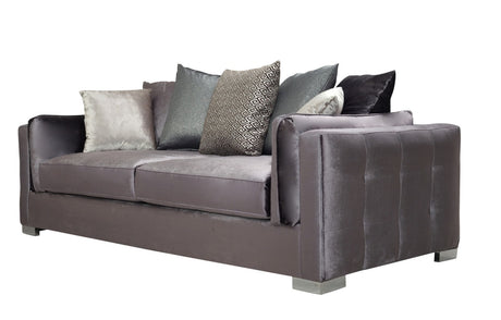 Clara Gray Velvet Sofa & Loveseat from Nova Furniture - Luna Furniture
