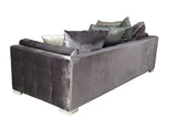 Clara Gray Velvet Sofa & Loveseat from Nova Furniture - Luna Furniture