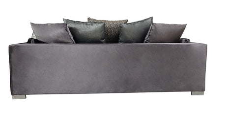 Clara Gray Velvet Sofa & Loveseat from Nova Furniture - Luna Furniture