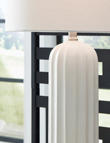 Clarkland White Table Lamp from Ashley - Luna Furniture