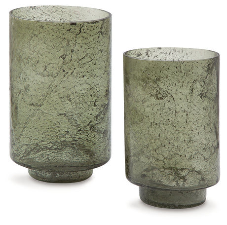 Clarkton Green Candle Holder Set from Ashley - Luna Furniture
