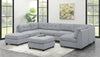 Claude Tufted Cushion Back Ottoman Dove - 551006 - Luna Furniture