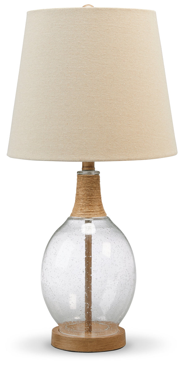 Clayleigh Clear/Brown Table Lamp (Set of 2) - L431564 - Luna Furniture
