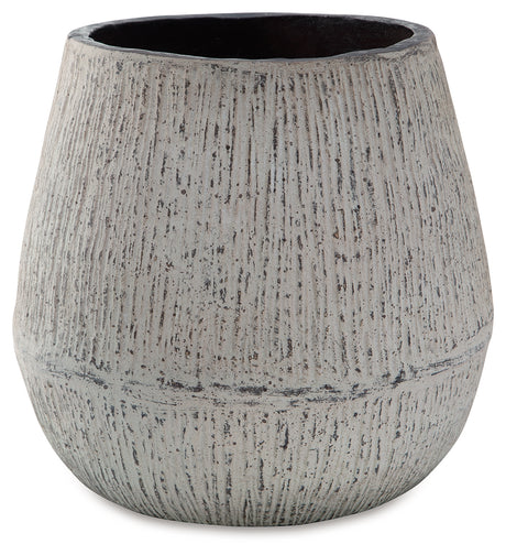 Claymount Distressed Brown Vase - A2000636 - Luna Furniture