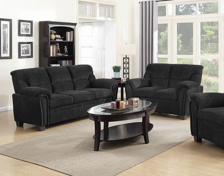 Clemintine Upholstered Pillow Top Arm Living Room Set - 506574-S2 - Luna Furniture