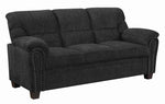 Clemintine Upholstered Sofa with Nailhead Trim Graphite - 506574 - Luna Furniture