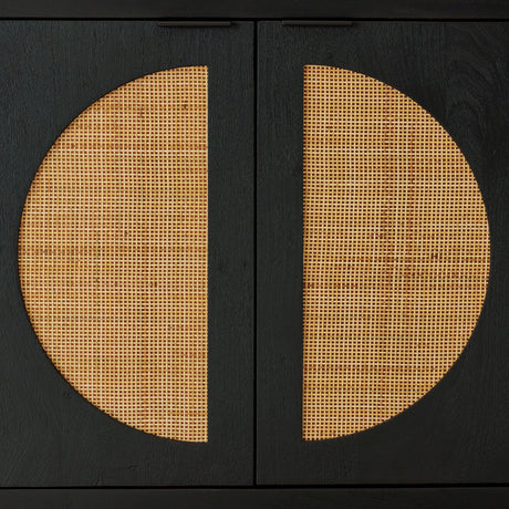 Cliffiings Black/Natural Accent Cabinet from Ashley - Luna Furniture