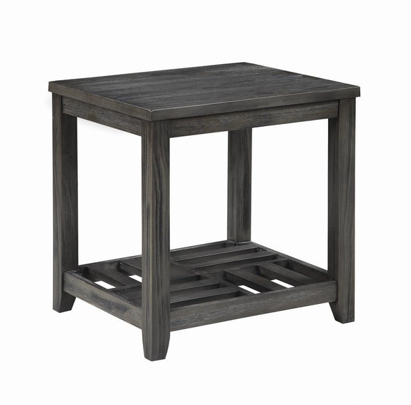 Cliffview 1-shelf Rectangular End Table Grey - 722287 - Luna Furniture
