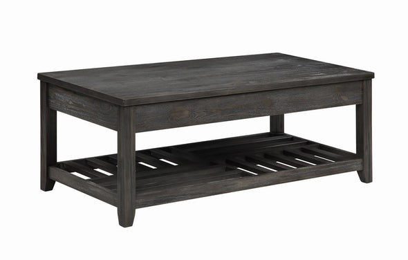 Cliffview Lift Top Coffee Table with Storage Cavities Grey - 722288 - Luna Furniture