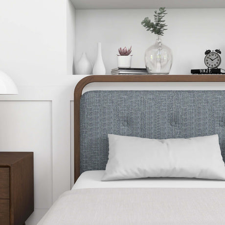 Clyda Modern Solid Wood Platform Bed Queen - AFC00500 - Luna Furniture