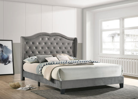 Paradise Gray Queen Platform Bed - Luna Furniture