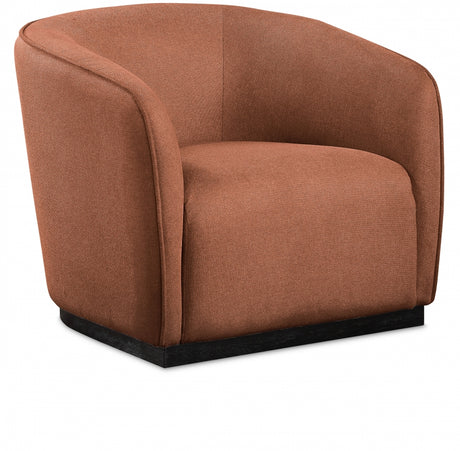 Cognac Mylah Polyester Fabric Chair - 675Cognac-C - Luna Furniture
