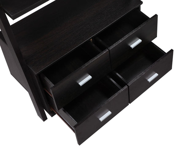 Colella 3-piece Storage Ladder Bookcase Set Cappuccino - 800319-S3 - Luna Furniture