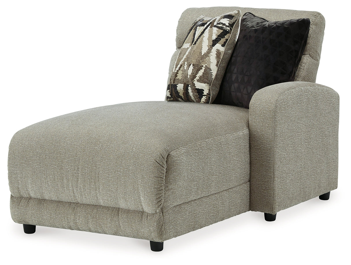 Colleyville Stone Right-Arm Facing Power Reclining Back Chaise from Ashley - Luna Furniture