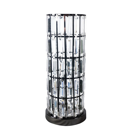 Column Table Lamp Black Nickel - 6237T-BN - Luna Furniture