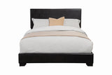 Conner California King Upholstered Panel Bed Black - 300260KW - Luna Furniture