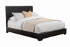 Conner Eastern King Upholstered Panel Bed Black - 300260KE - Luna Furniture