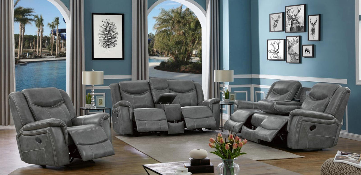 Conrad Gray 3-Piece Living Room Set from Coaster - Luna Furniture