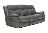 Conrad Cool Gray Upholstered Motion Sofa from Coaster - Luna Furniture