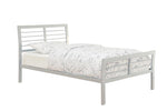 Cooper Full Metal Bed Silver - 300201F - Luna Furniture
