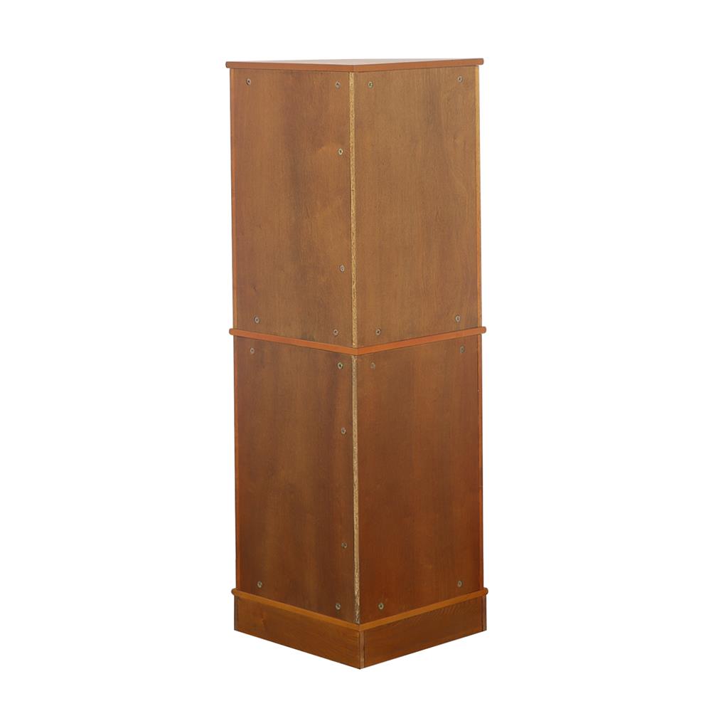 Coreosis 4-shelf Corner Curio Cabinet Golden Brown - 950185 - Luna Furniture