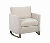 Corliss Upholstered Arched Arms Chair Beige - 508823 - Luna Furniture