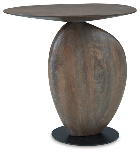 Cormmet Brown/Black Accent Table from Ashley - Luna Furniture