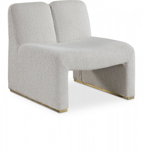 Cream Alta Boucle Fabric Accent Chair - 498Cream - Luna Furniture