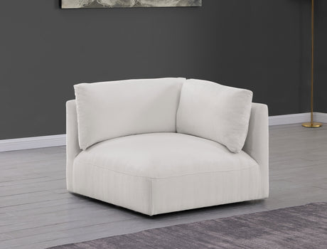 Cream Ease Fabric Modular Corner Chair - 696Cream-Corner - Luna Furniture