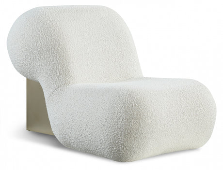 Cream Quadra Boucle Fabric Accent Chair - 589Cream - Luna Furniture
