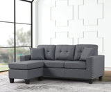 Cris Gray Reversible Sectional from Happy Homes - Luna Furniture