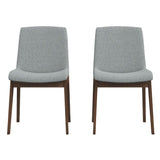 Crystal Dining Chair (Set of 2) Dark Grey - AFC00023 - Luna Furniture