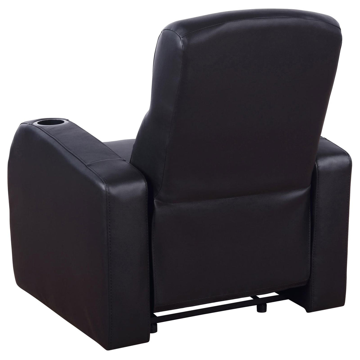 Cyrus Black Home Theater Upholstered Recliner from Coaster - Luna Furniture
