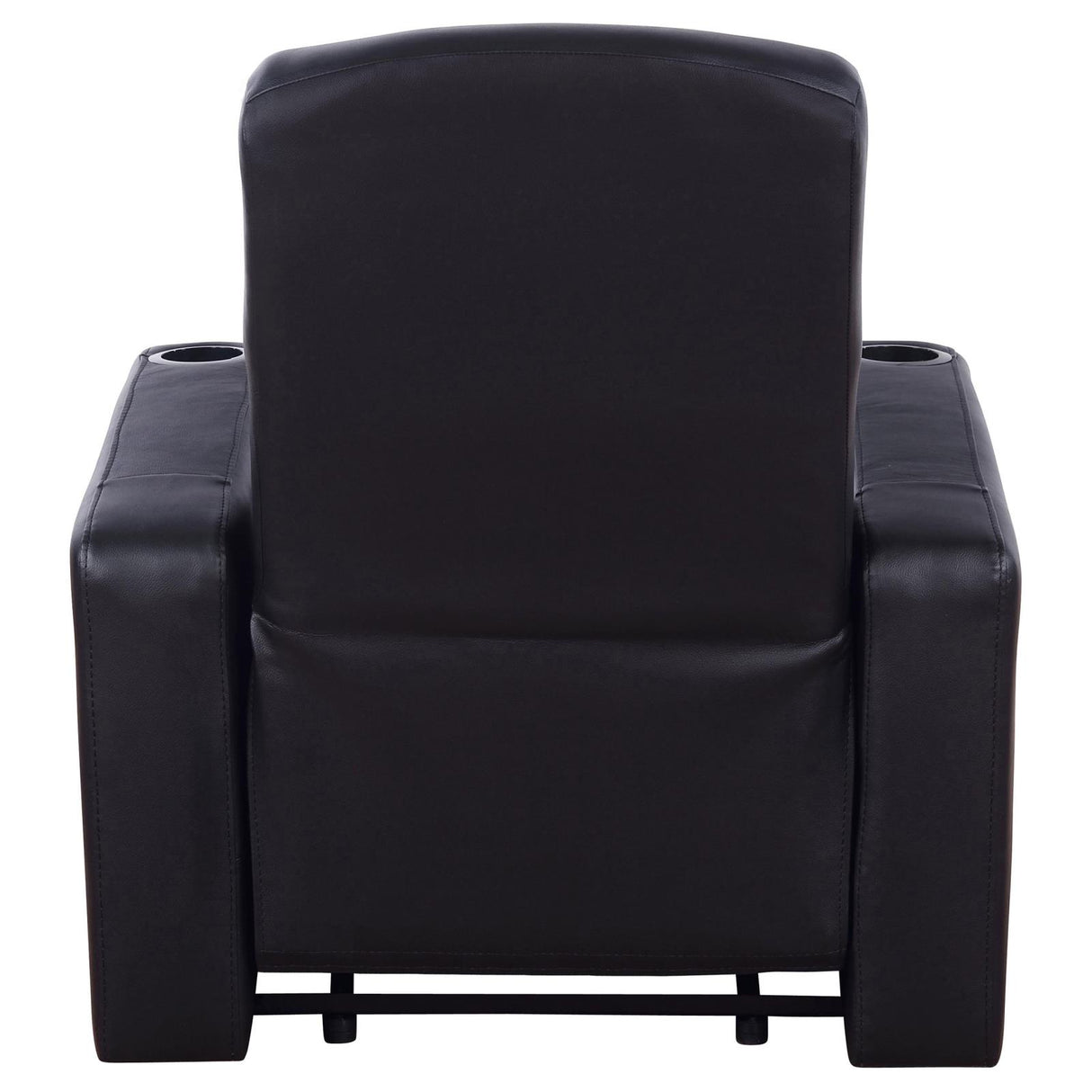 Cyrus Black Home Theater Upholstered Recliner from Coaster - Luna Furniture