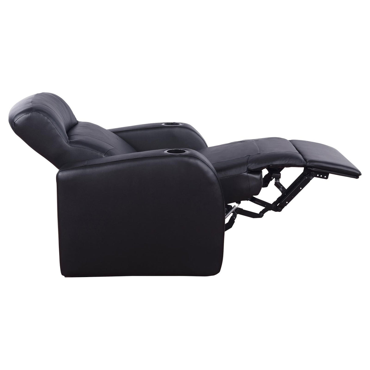 Cyrus Black Home Theater Upholstered Recliner from Coaster - Luna Furniture