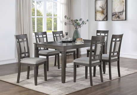 D2020 - Dining Table + 6 Chair Set - D2020 - Luna Furniture