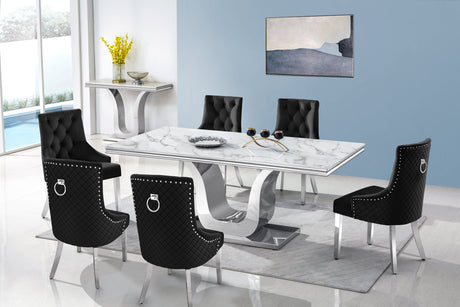 D4042 - Dining Table + 6 Chair Set - D4042 - Luna Furniture