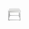 Dafina Geometric Frame Rectangular Coffee Table Chrome - 723078 - Luna Furniture