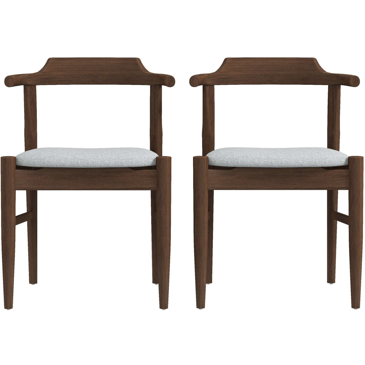 Daisy Dining Chair (Set of 2) Grey Fabric from Midinmod - Luna Furniture