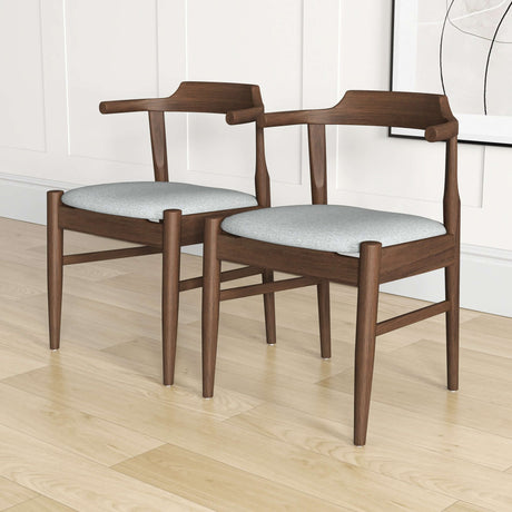 Daisy Dining Chair (Set of 2) Grey Fabric from Midinmod - Luna Furniture