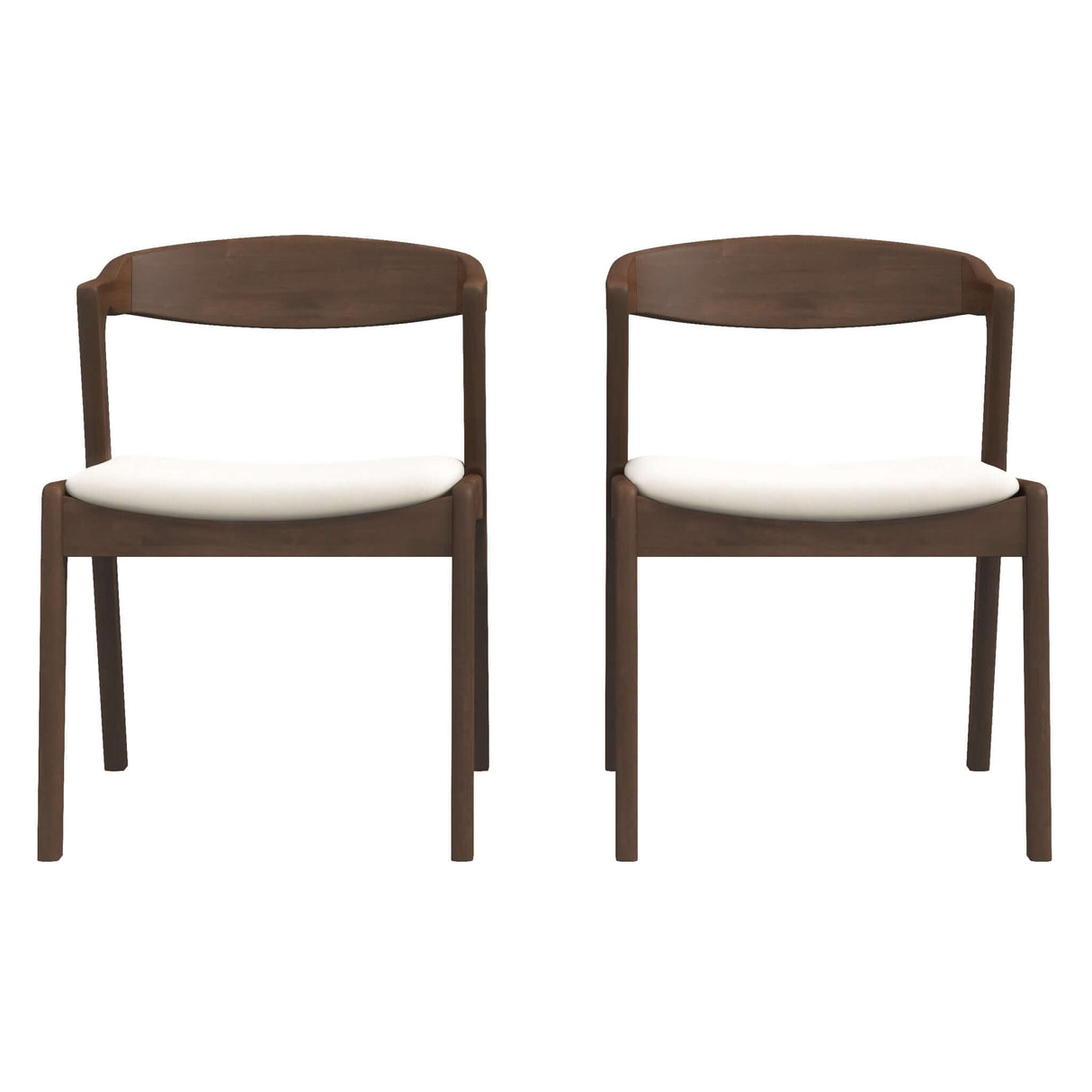 Dakota Cream Velvet Solid Wood Dining Chair from Midinmod - Luna Furniture